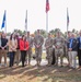 Staff Delegates pose for a photo with Garrison Commander outside South Post Range, Devens RFTA