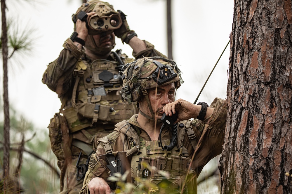 82nd Airborne Division Paratroopers Conduct Patrols at JRTC