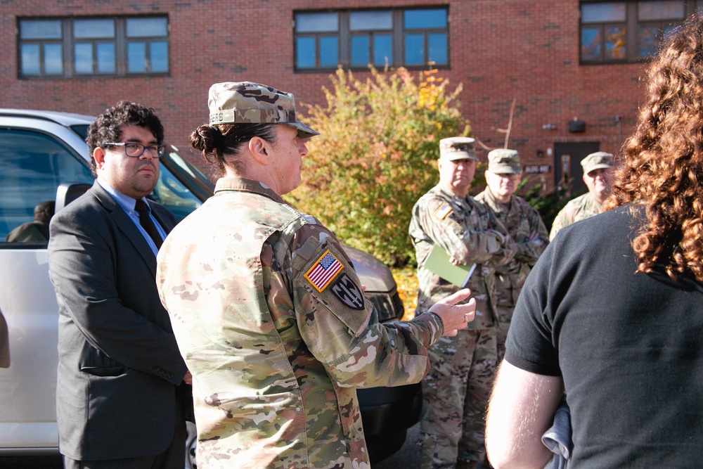 CSM Jaime Rogers addressing the Staff Delegates