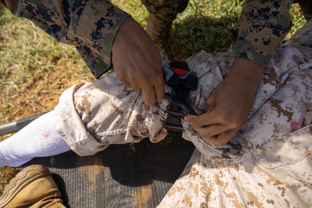 Bravo Surgical Company, 3d Medical Battalion, conducts a Shock Trauma Exercise, MCBH