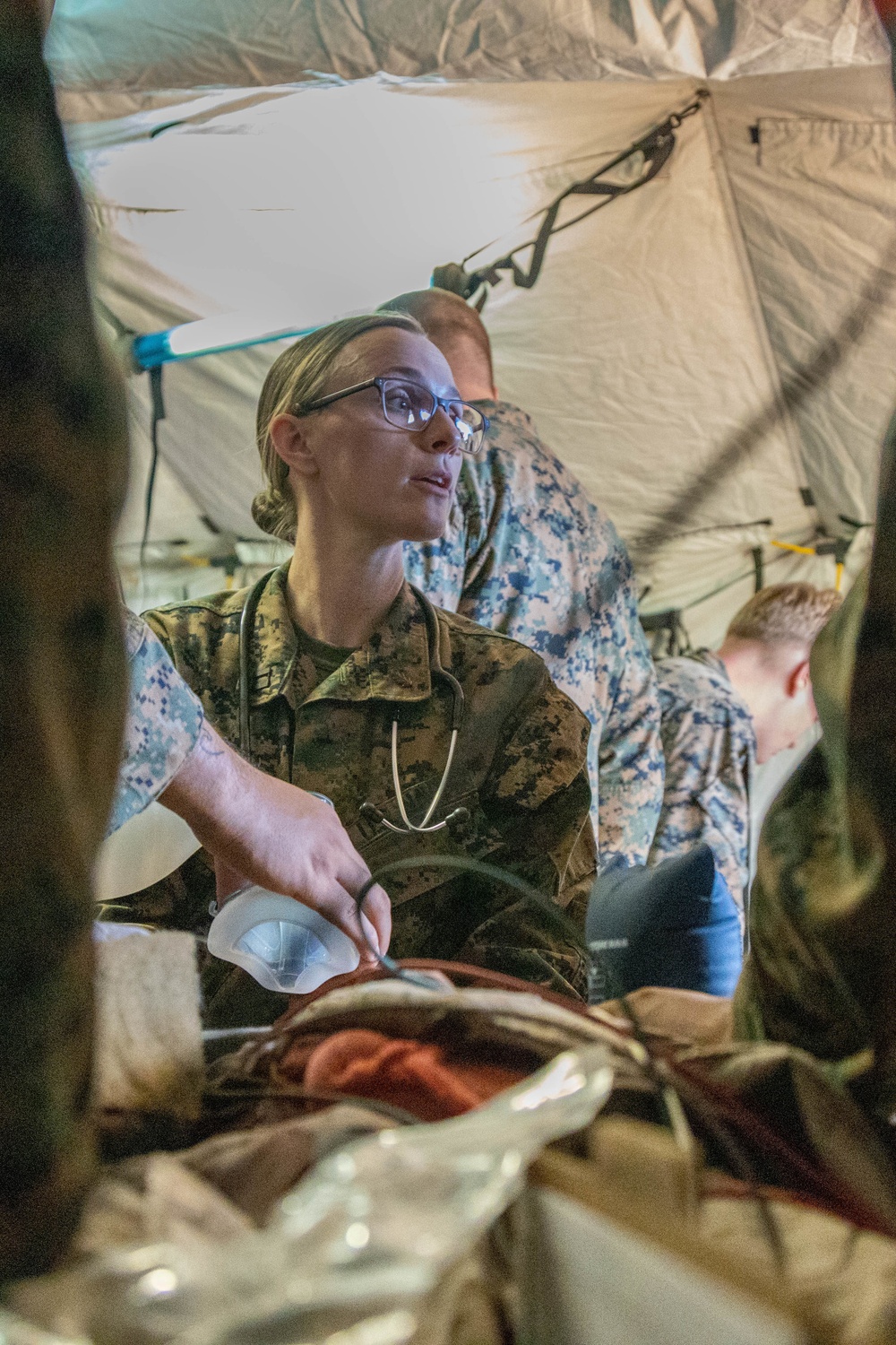 Bravo Surgical Company, 3d Medical Battalion, conducts a Shock Trauma Exercise, MCBH