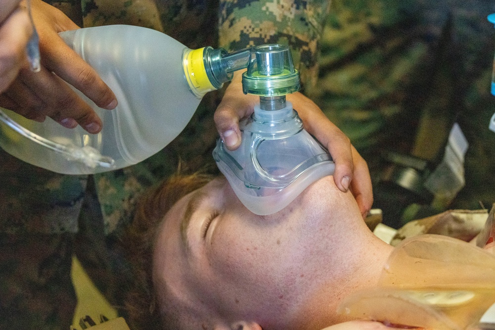 Bravo Surgical Company, 3d Medical Battalion, conducts a Shock Trauma Exercise, MCBH