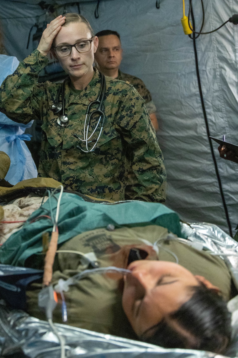 Bravo Surgical Company, 3d Medical Battalion, conducts a Shock Trauma Exercise, MCBH