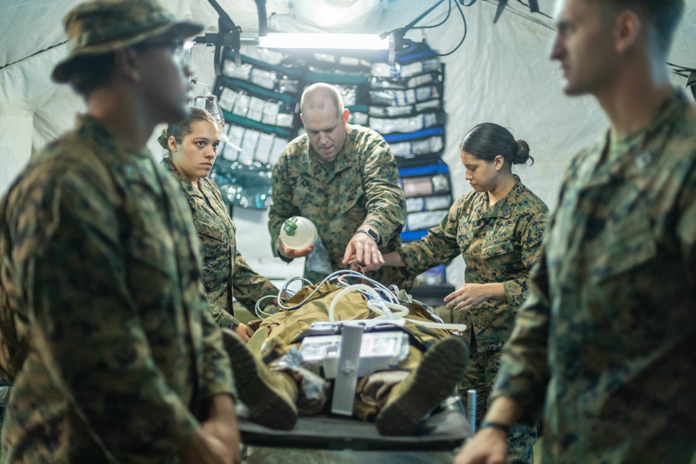 Bravo Surgical Company, 3d Medical Battalion, conducts a Shock Trauma Exercise, MCBH