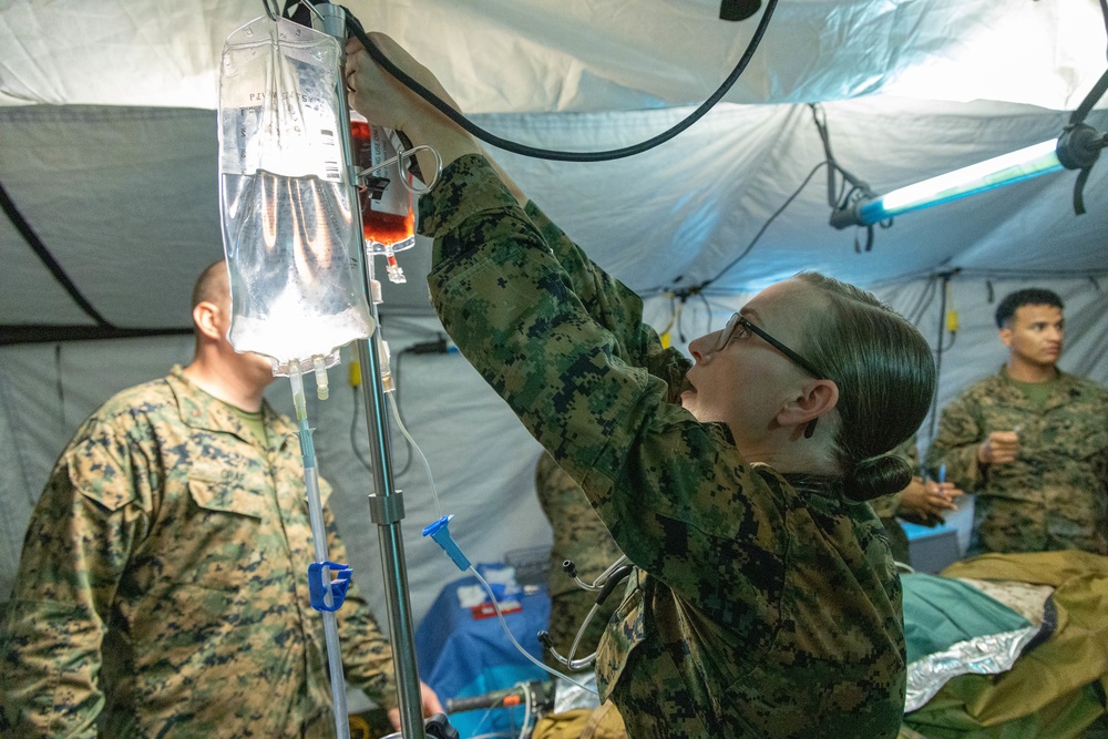 Bravo Surgical Company, 3d Medical Battalion, conducts a Shock Trauma Exercise, MCBH