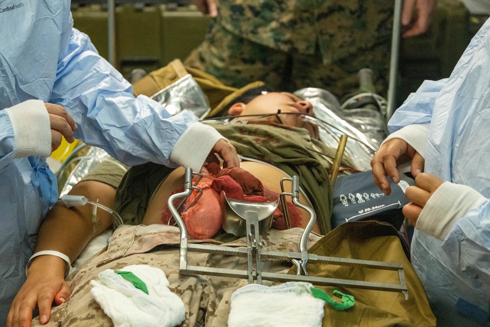 Bravo Surgical Company, 3d Medical Battalion, conducts a Shock Trauma Exercise, MCBH