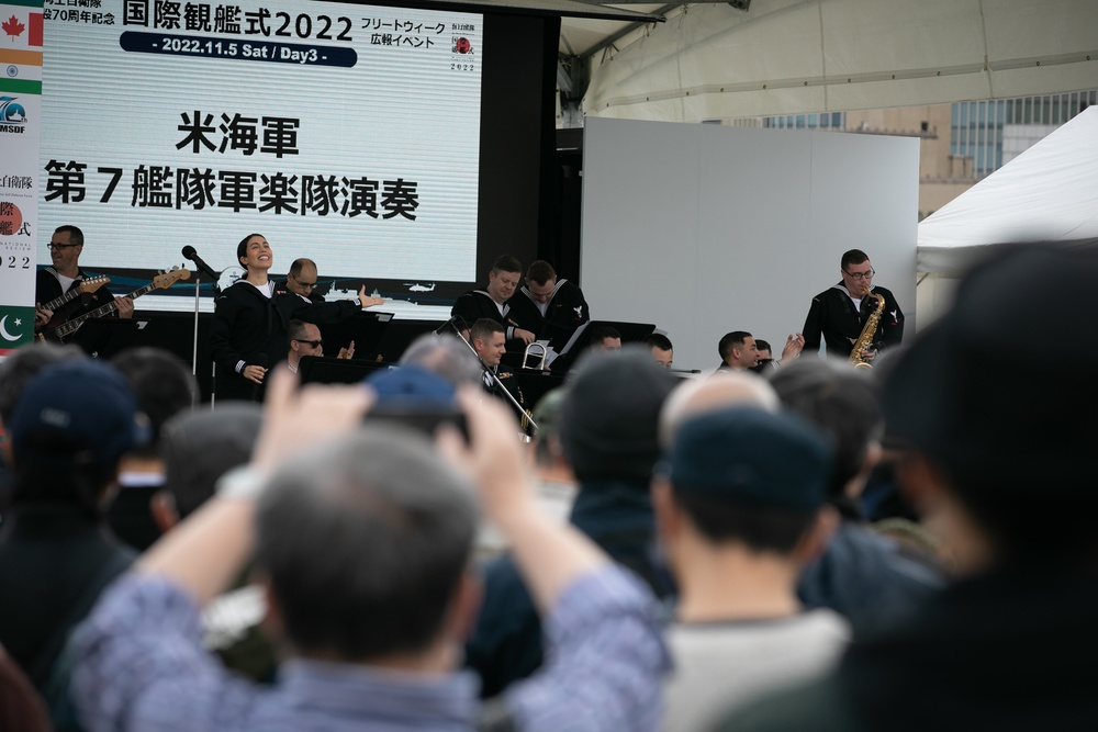 C7F Bands Performs for JMSDF IFR 2022
