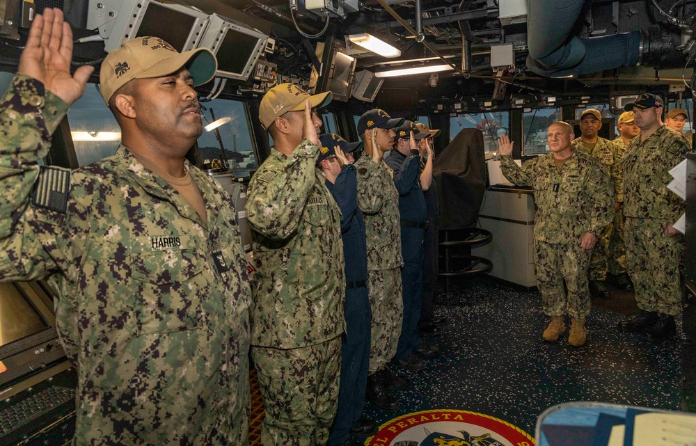 Chief of Naval Operations Visits USS Rafael Peralta