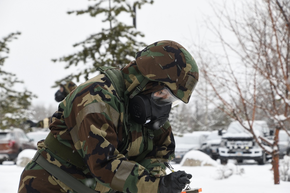 168th Wing Airmen stay mission ready with CBRN Training