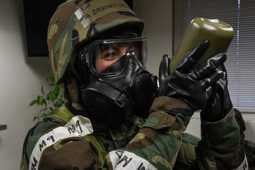 168th Wing Airmen stay mission ready with CBRN Training