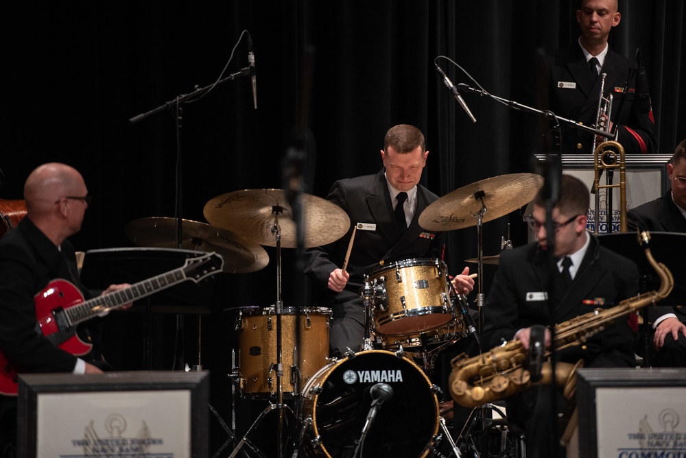 The U.S. Navy Commodores perform at San Marcos High School Performing Arts Center.