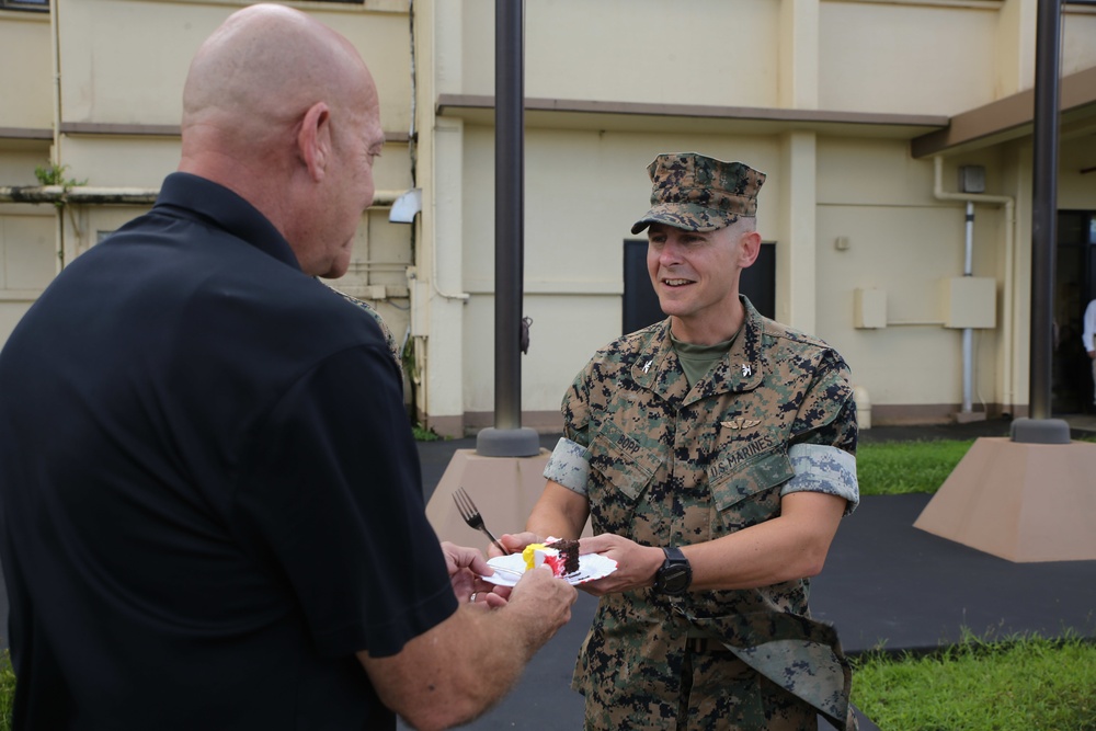 Marine Corps Base Camp Blaz holds Cake Cutting Ceremony