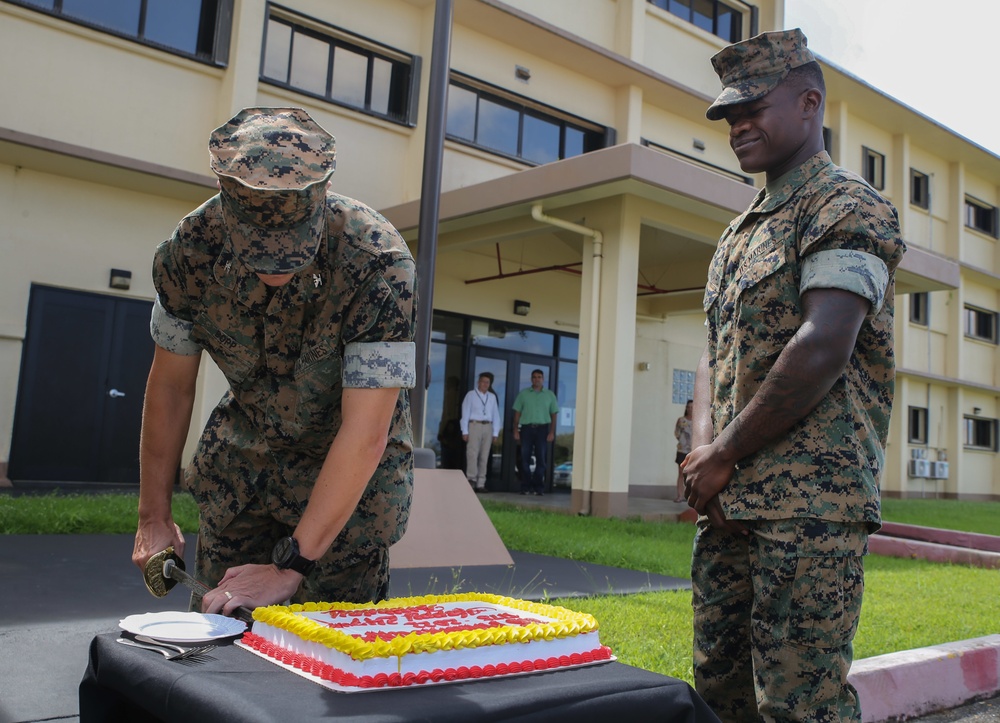 Marine Corps Base Camp Blaz holds Cake Cutting Ceremony