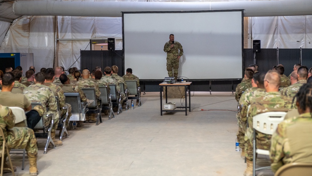 378th leaders host commander's call