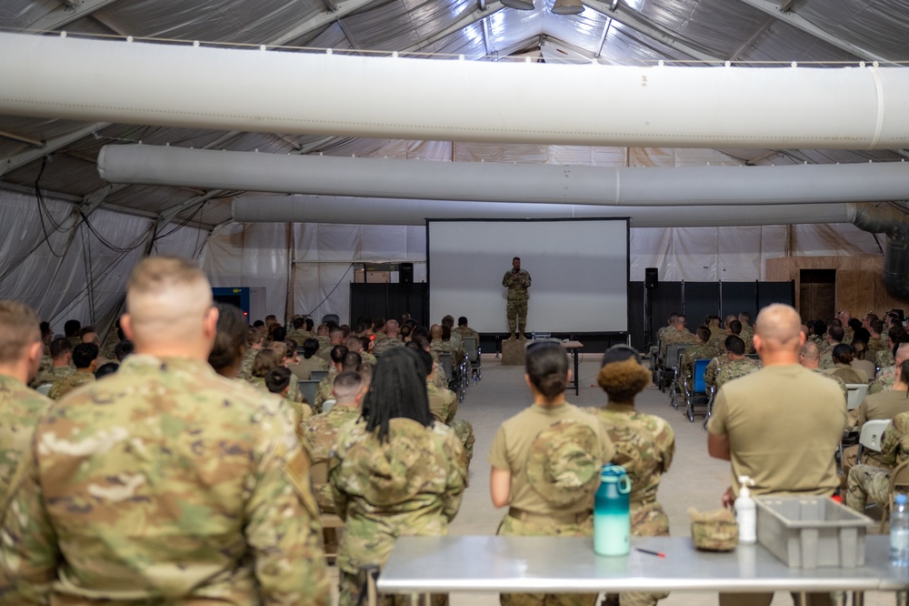 378th leaders host commander's call