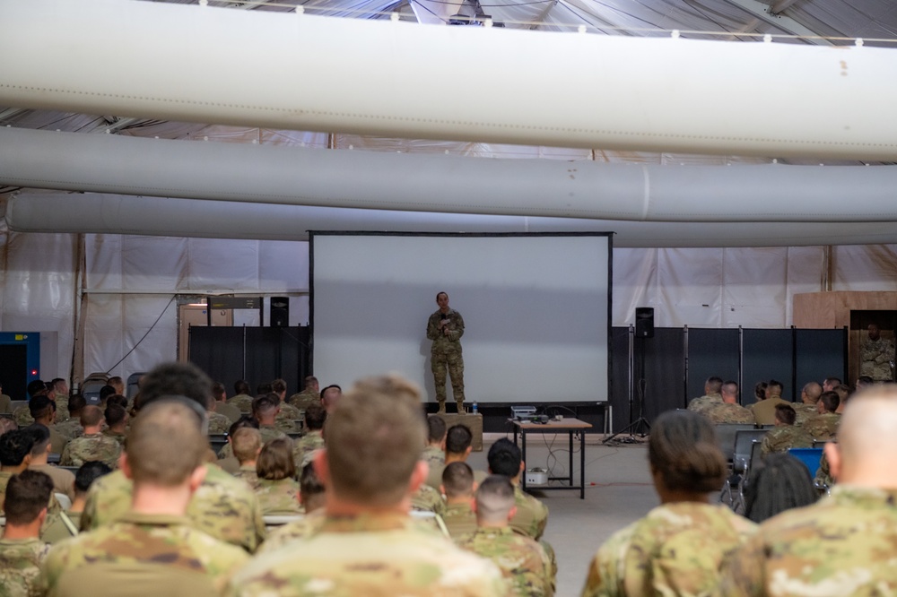 378th leaders host commander's call