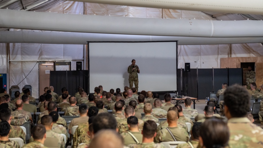 378th leaders host commander's call