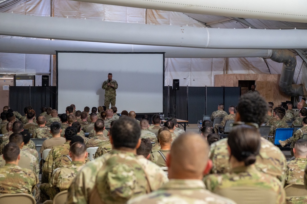 378th leaders host commander's call