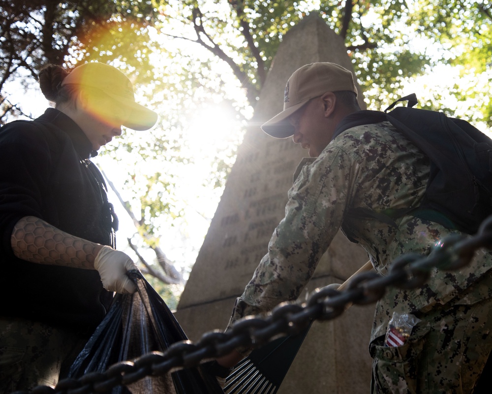 Yokohama Cemetery Cleanup