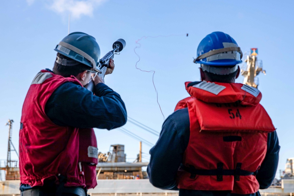 USS Leyte Gulf (CG 55) Completes Replenishment-at-Sea