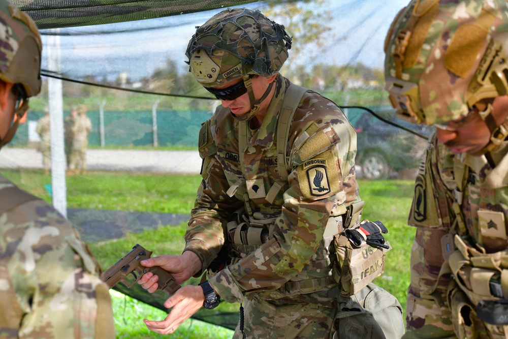 Expert Infantryman Badge, Expert Soldier Badge and Expert Field Medical Badge training.