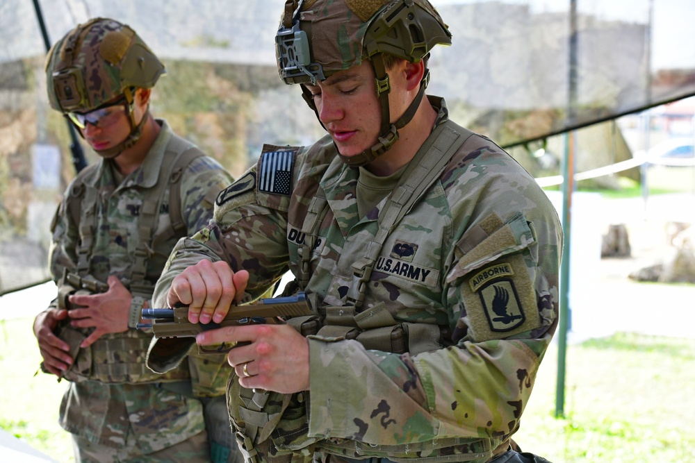 Expert Infantryman Badge, Expert Soldier Badge and Expert Field Medical Badge training.