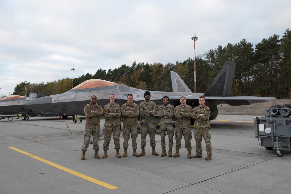 Defenders assigned to the 423rd Security Forces Squadron support 90th EFS