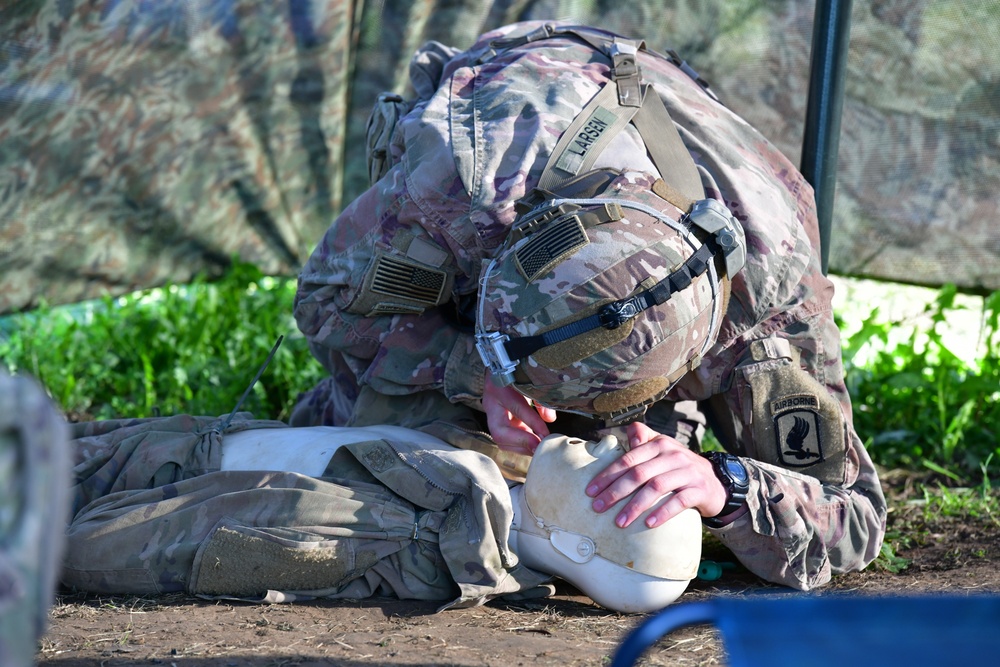 Expert Infantryman Badge, Expert Soldier Badge and Expert Field Medical Badge training.