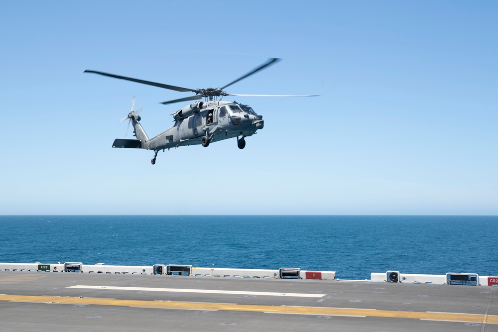 USS Tripoli MH-60S Flight Operations