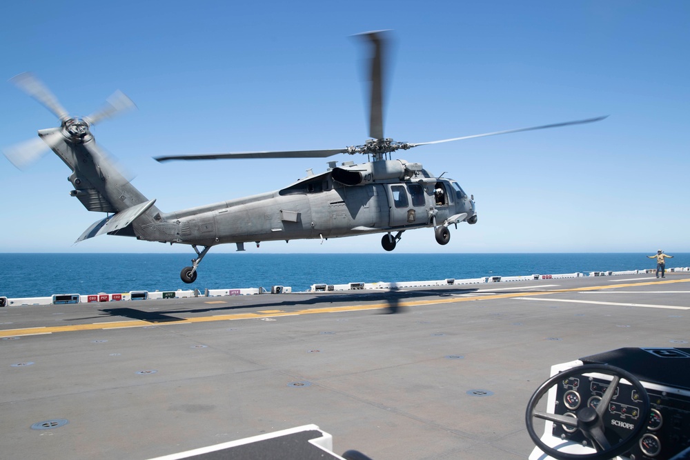 USS Tripoli MH-60S Flight Operations