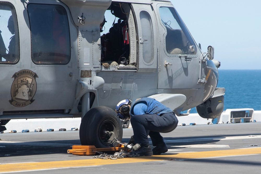 USS Tripoli MH-60S Flight Operations