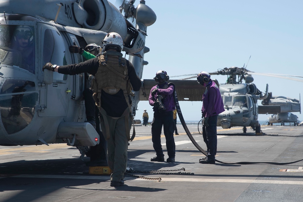 USS Tripoli MH-60S Flight Operations