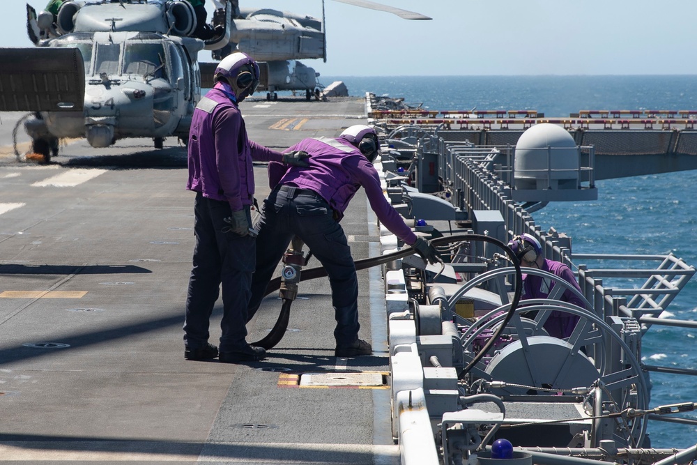 USS Tripoli MH-60S Flight Operations