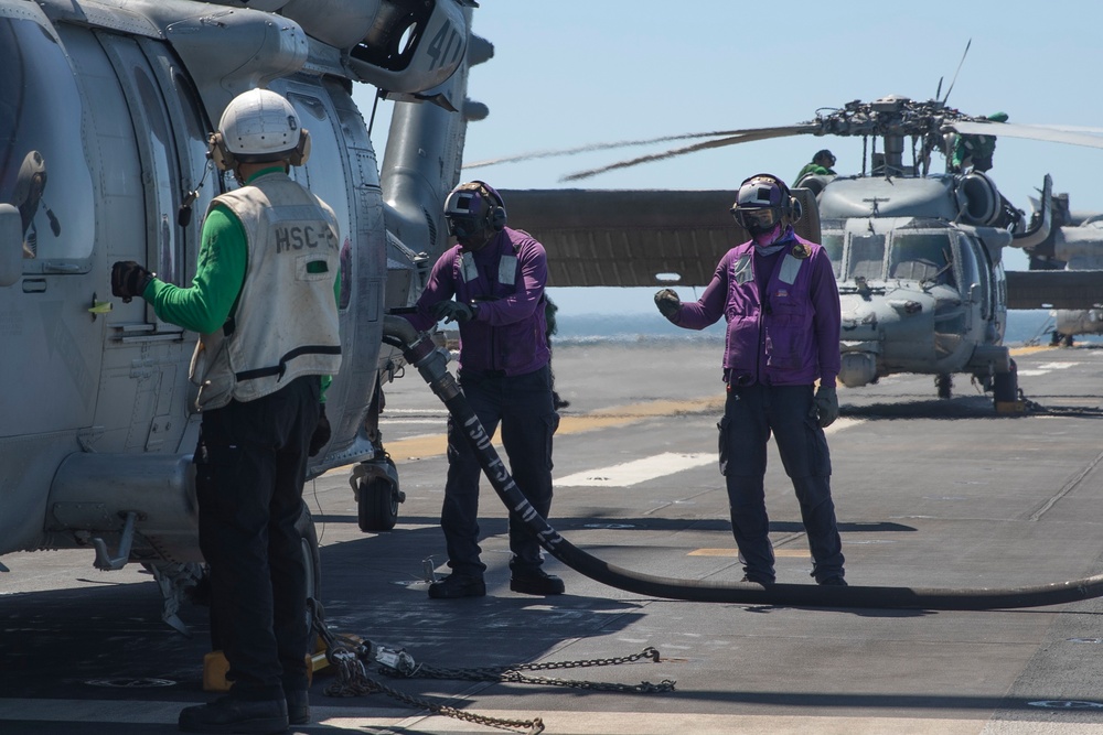 USS Tripoli MH-60S Flight Operations