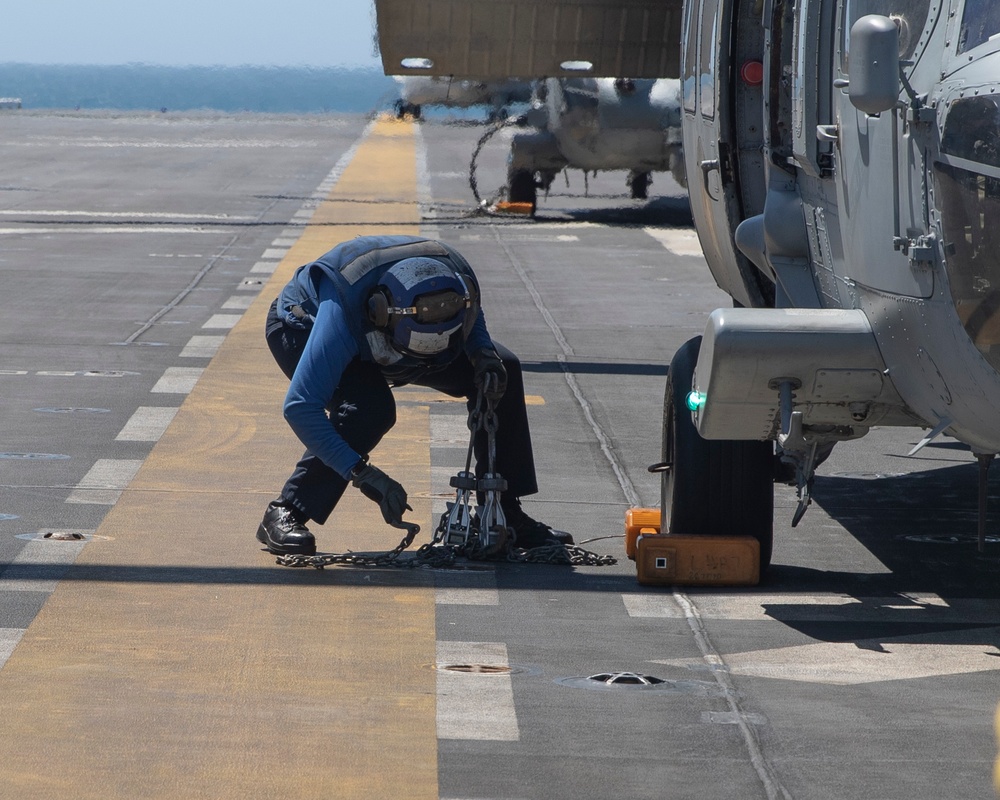 USS Tripoli MH-60S Flight Operations