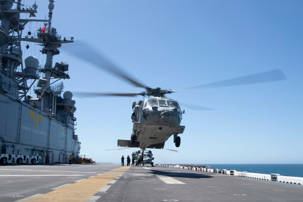 USS Tripoli MH-60S Flight Operations