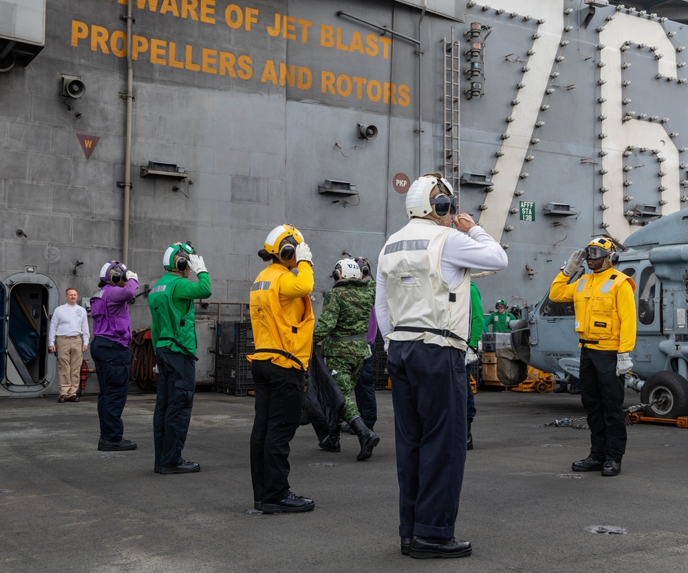 USS Ronald Reagan (CVN 76) hosts multinational defense attachés