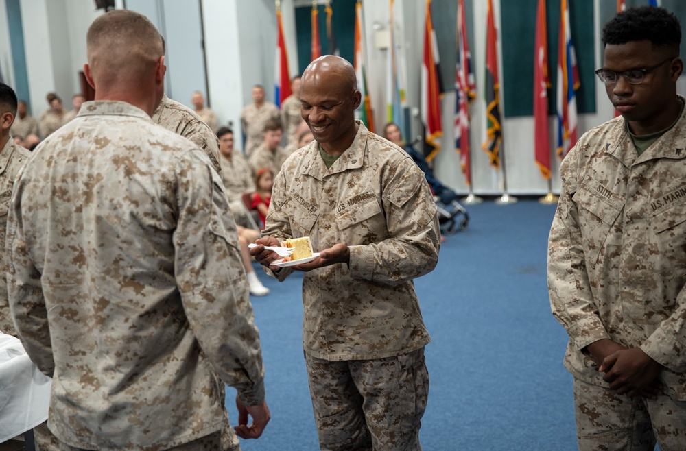 TF 51/5 Holds USMC Birthday Cake Cutting Ceremony