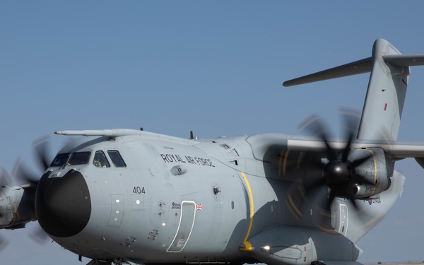 Romanian HIMARS team increase capability with Royal Air Force A400M loading during exercise ATREUS