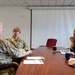 U.S. Air Force Chief Master Sergeant Maurice Williams, command chief, Air National Guard (ANG), speaks to enlisted members of the Connecticut Air National Guard