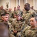 U.S. Air Force Chief Master Sergeant Maurice Williams, command chief, Air National Guard (ANG), speaks to enlisted members of the Connecticut Air National Guard