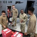 U.S. Air Force Chief Master Sergeant Maurice Williams, command chief, Air National Guard (ANG), speaks to enlisted members of the Connecticut Air National Guard