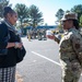 U.S. Air Force Chief Master Sergeant Maurice Williams, command chief, Air National Guard (ANG), speaks to enlisted members of the Connecticut Air National Guard