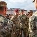 CSM Teakell congratulates Soldiers