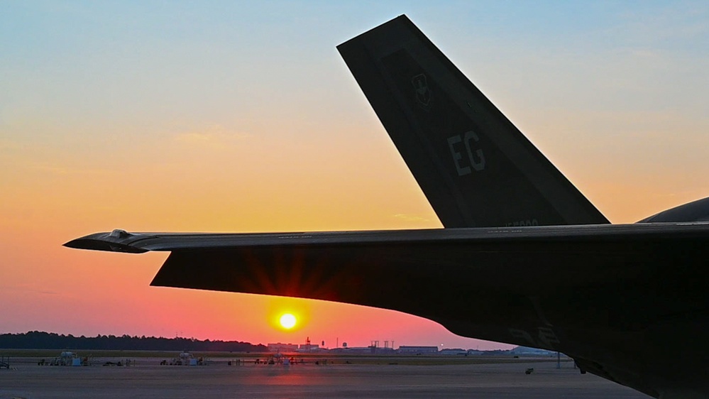 Sunrise at 33rd Fighter Wing