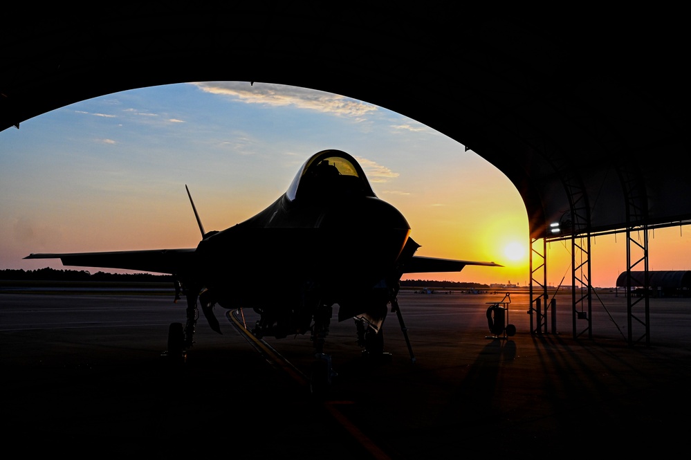 Sunrise at 33rd Fighter Wing