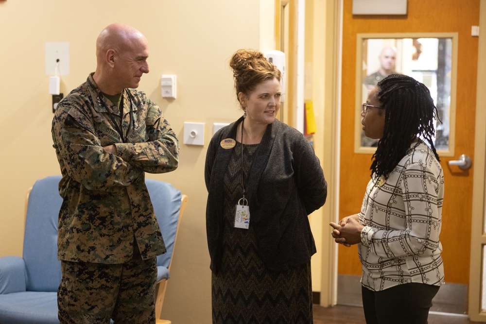 Commanding General Visits Facilities on Camp Lejeune