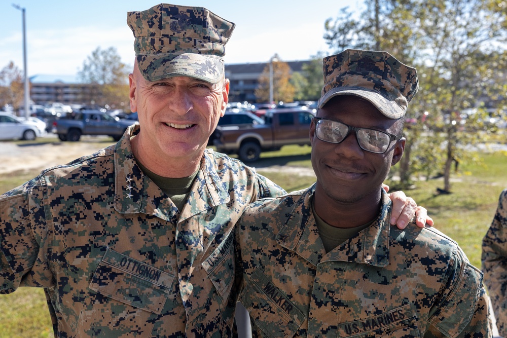 Commanding General Visits Facilities on Camp Lejeune