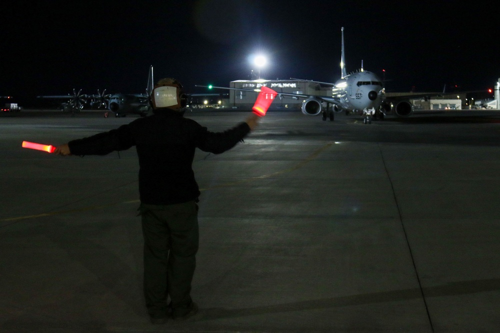 VP-4 Landing at night