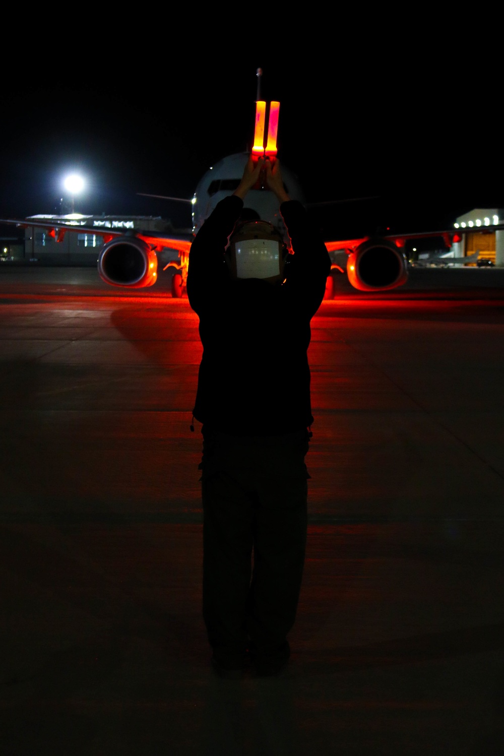 VP-4 Landing at night